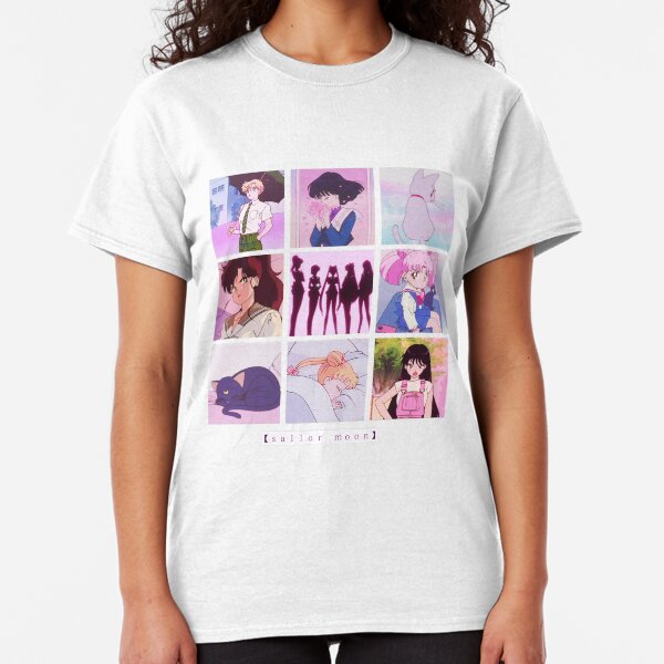 Sailor Moon Vaporwave Aesthetic anime collage Classic T-Shirt