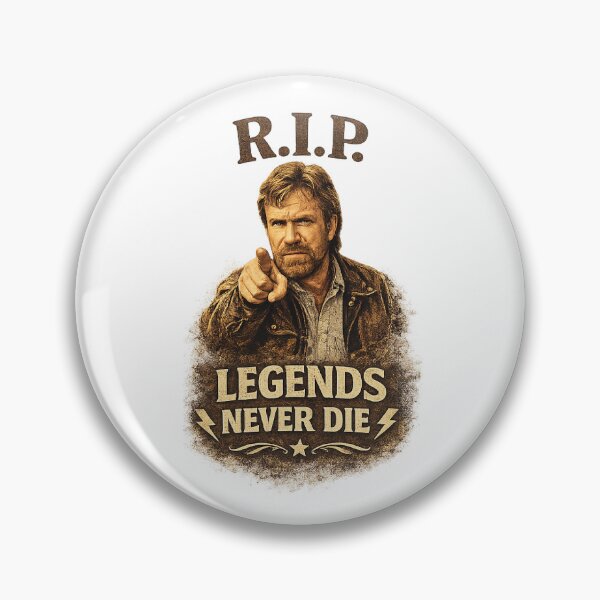 Item preview, RIP Chuck Norris Legends Never Die designed and sold by RevealedStore.