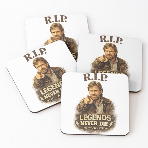 Item preview, RIP Chuck Norris Legends Never Die designed and sold by RevealedStore.