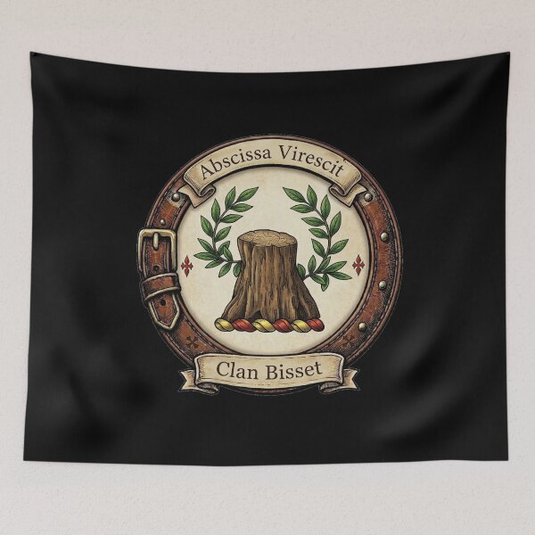 Item preview, Clan Bisset Crest designed and sold by BagTown Clans.