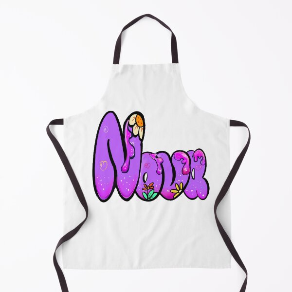 Item preview, Nova name in purple bubble text with flowers and drips. Personalized Custom Gift for Girls and women designed and sold by Artonmytee.