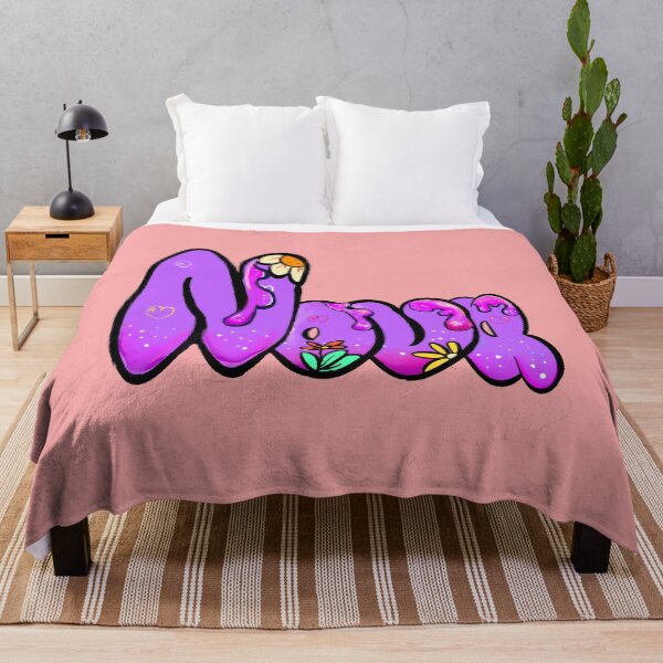Item preview, Nova name in purple bubble text with flowers and drips. Personalized Custom Gift for Girls and women designed and sold by Artonmytee.
