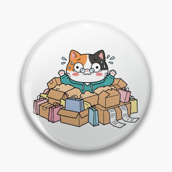 Item preview, Kawaii Calico Cat Impulse Purchase - Funny Shopping Addict To Do List Shirt designed and sold by Inna Myrien.