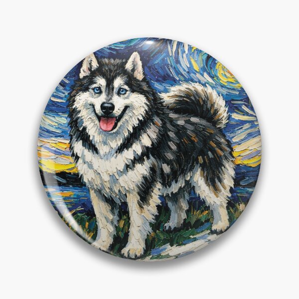 Item preview, Starry Night Wolf - Van Gogh Impressionist Wildlife Art designed and sold by DreamPup.