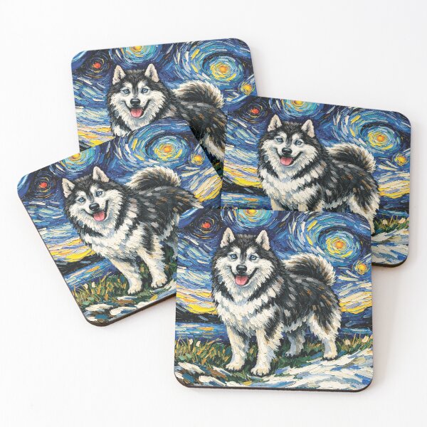 Item preview, Starry Night Wolf - Van Gogh Impressionist Wildlife Art designed and sold by DreamPup.