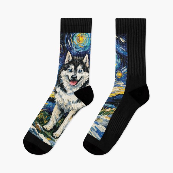 Item preview, Starry Night Wolf - Van Gogh Impressionist Wildlife Art designed and sold by DreamPup.