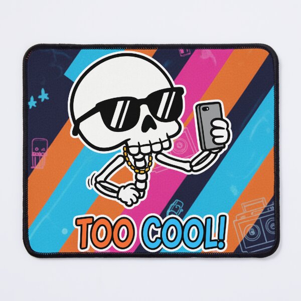 Item preview, Too Cool Skeleton Selfie Funny Cartoon designed and sold by Taridesign.