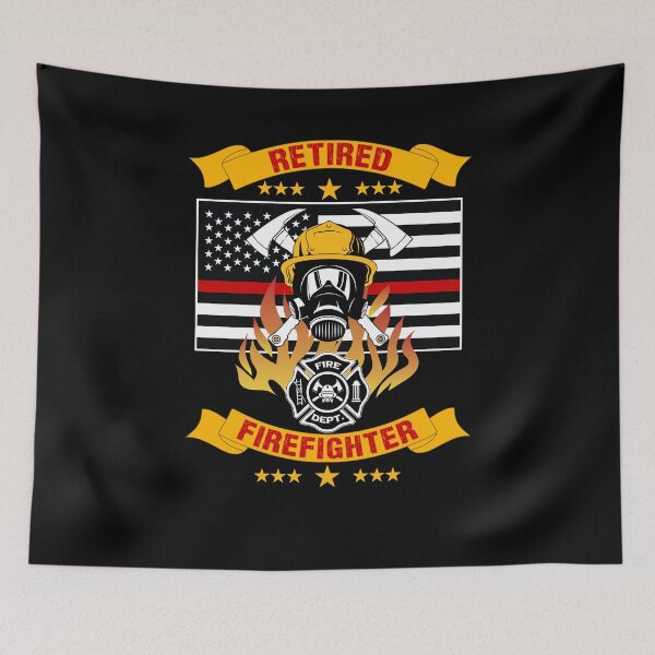 Item preview, Thin Red Line Firefighter Firefighters Professional Hero Volunteers Retirement Retired designed and sold by Basti09.