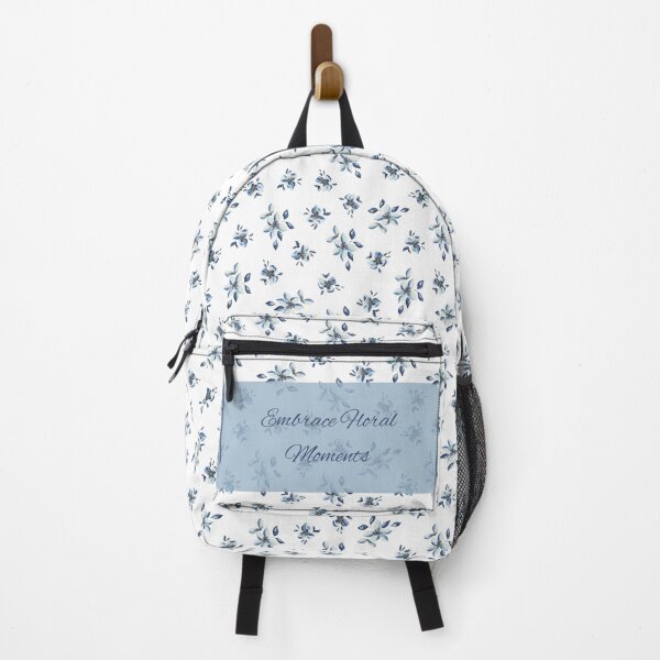 Item preview, Embrace Floral Moments — Blue Botanical Leaf Pattern designed and sold by Yakout shop.