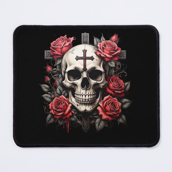 Item preview, Skull Roses and Cross Design designed and sold by Teale-Studio.
