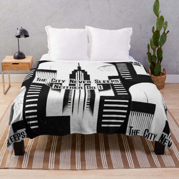 Item preview, The City Never Sleeps Hustle Skyline Design designed and sold by Topoartispp.