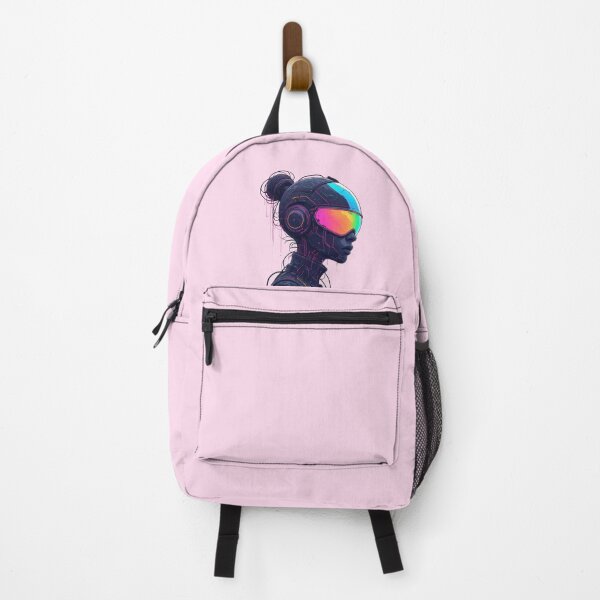 Item preview, Cyberpunk Portrait Neon Art | CHROMA-9 Synthetic Humanoid - Specimen SYN 2b-752 designed and sold by Aethereal Labs.