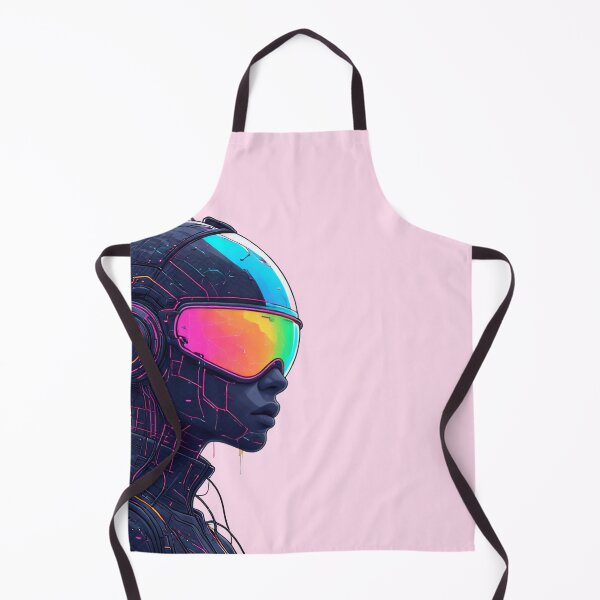 Item preview, Cyberpunk Portrait Neon Art | CHROMA-9 Synthetic Humanoid - Specimen SYN 2b-752 designed and sold by Aethereal Labs.