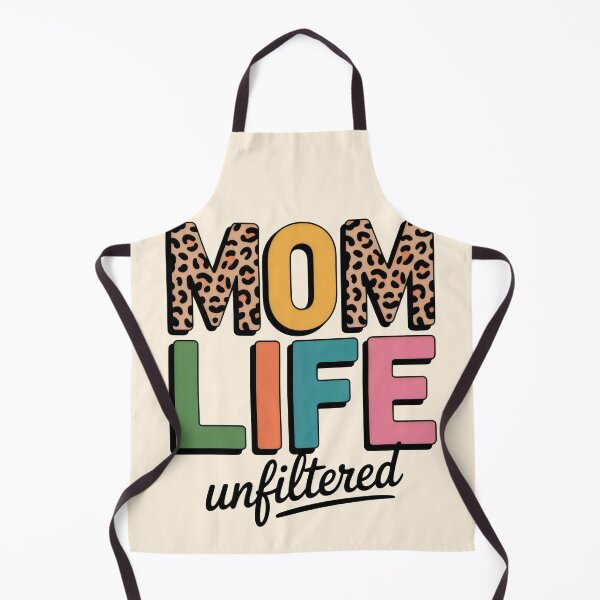 Item preview, Mom Life Unfiltered Leopard Print Shirt – Funny Mom Quote Tee, Colorful Motherhood Gift Idea designed and sold by WearVerse440.