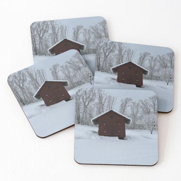 Item preview, Shed in winter landscape designed and sold by Created by B.