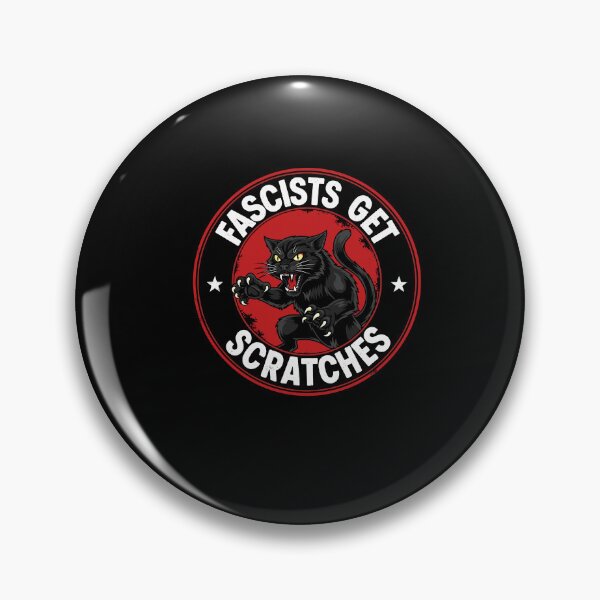 Item preview, Vintage Black Cats Against Fascists Get Scratches designed and sold by Dressed For  Duty.