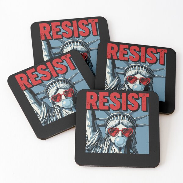 Item preview, Resist Statue Liberty Bubblegum Protest Equality designed and sold by Dressed For  Duty.