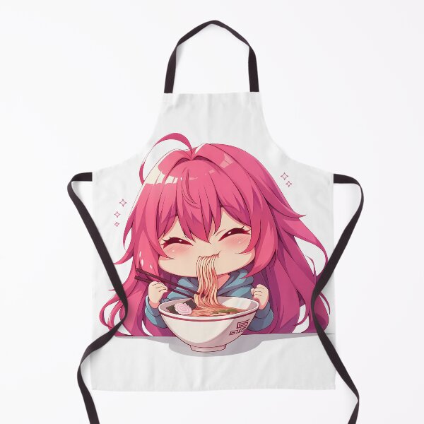 Item preview, Lucy Kaede Elfen Lied Kawaii Ramen Chibi Pink Hair Cozy Smile designed and sold by mildaclairmo.