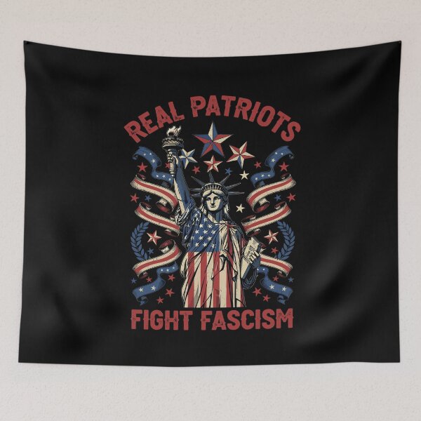 Item preview, Real Patriots Fight Fascism Fascist Political Protest designed and sold by Dressed For  Duty.