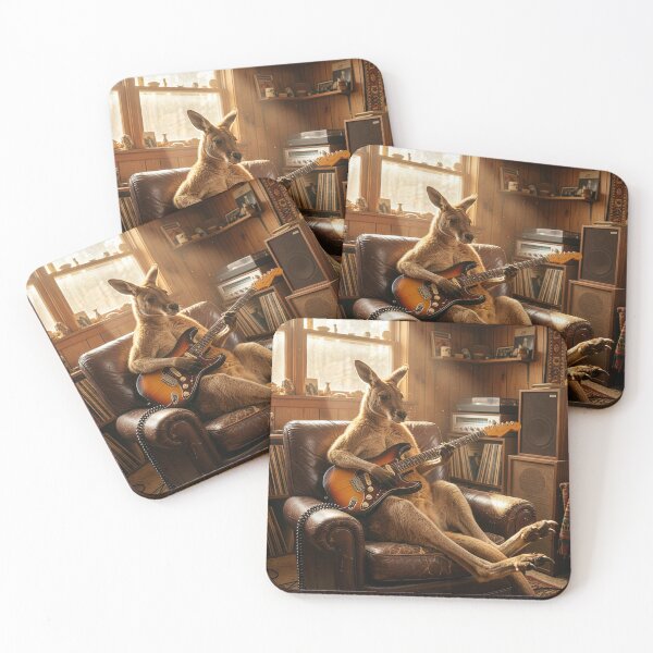 Item preview, Guitar Kangaroo Knows All the Chords designed and sold by Tridentulus.