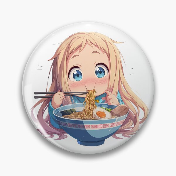 Item preview, Meiko Honma Anohana Kawaii Chibi Ramen Slurp designed and sold by mildaclairmo.