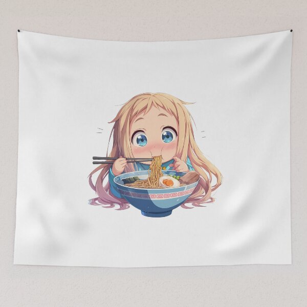 Item preview, Meiko Honma Anohana Kawaii Chibi Ramen Slurp designed and sold by mildaclairmo.