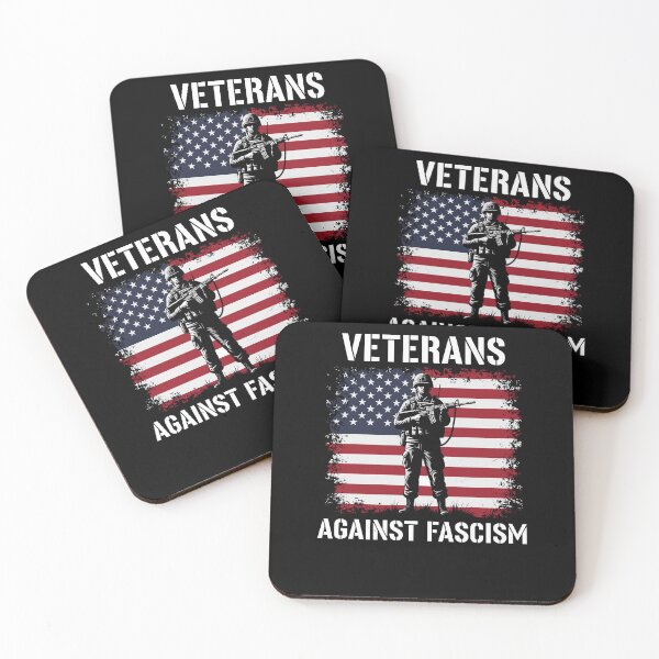 Item preview, Veterans Against Fascism Vintage US Army Patriotic Soldier designed and sold by Dressed For  Duty.