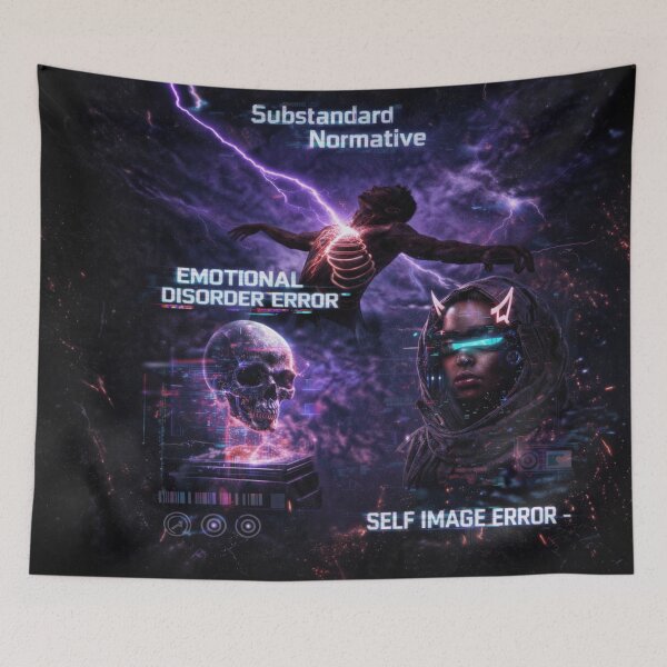 Item preview, Emotional Disorder Error – Cyberpunk Identity Poster designed and sold by MKA: Norm Error.