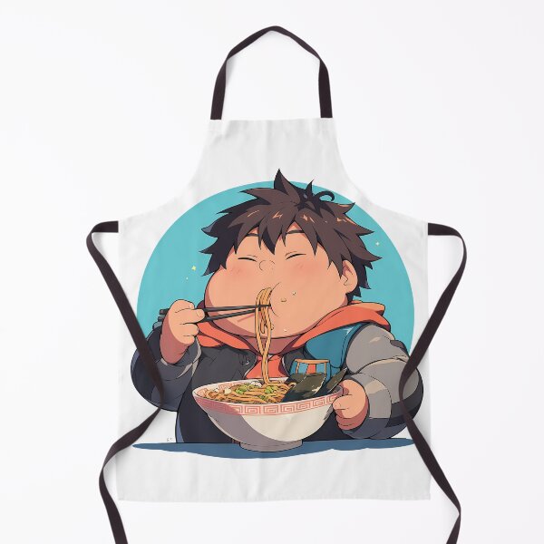 Item preview, Hiro Darling In The Franxx Chibi Ramen Slurp With Cozy Scarf designed and sold by mildaclairmo.