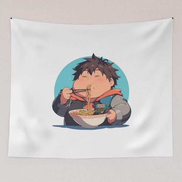 Item preview, Hiro Darling In The Franxx Chibi Ramen Slurp With Cozy Scarf designed and sold by mildaclairmo.