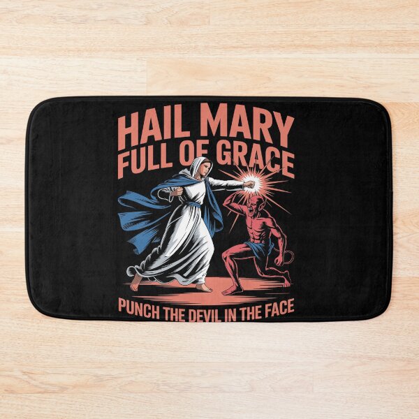 Item preview, Hail Mary Full of Grace Punch The Devil in The Face designed and sold by Dressed For  Duty.