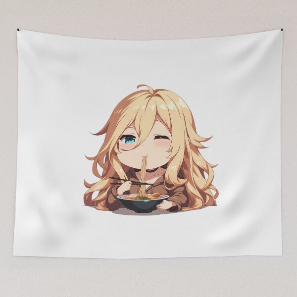 Item preview, Rachel Gardner Angels Of Death Chibi Ramen Slurp Wink designed and sold by mildaclairmo.