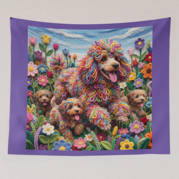 Item preview, Yarn Poodle With Her Yarn Puppies designed and sold by Tridentulus.