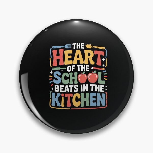 Item preview, The Heart Of The School Beats In The Kitchen Lunch Lady designed and sold by Dressed For  Duty.