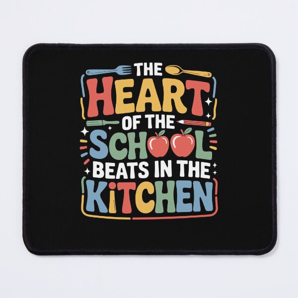 Item preview, The Heart Of The School Beats In The Kitchen Lunch Lady designed and sold by Dressed For Duty.