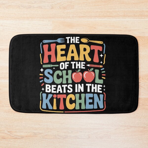 Item preview, The Heart Of The School Beats In The Kitchen Lunch Lady designed and sold by Dressed For  Duty.