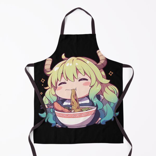 Item preview, Lucoa Miss Kobayashi Dragon Maid Chibi Ramen Slurp Horns designed and sold by mildaclairmo.