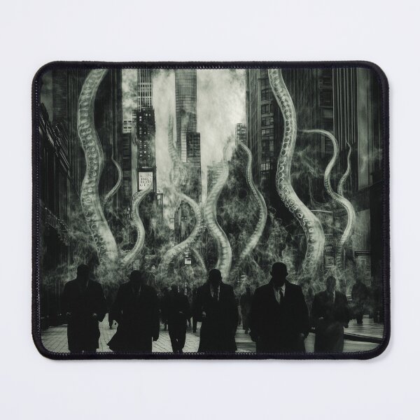 Artikelvorschau, Eldritch Tentacle City – Neon Dystopia Horror movie entworfen und verkauft von TechDreamscapes.