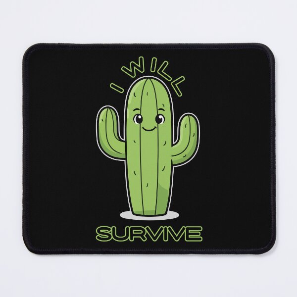 Item preview, I Will Survive Cactus – Funny Plant Lover Design – Cute Succulent Humor designed and sold by Moxie Ink Lady.
