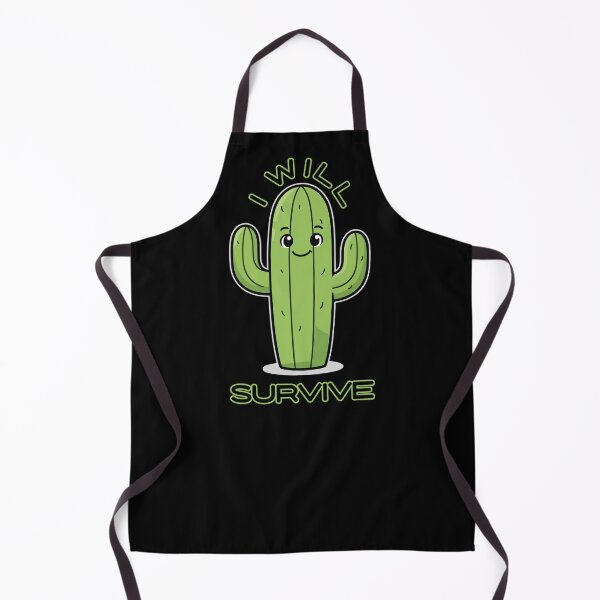 Item preview, I Will Survive Cactus – Funny Plant Lover Design – Cute Succulent Humor designed and sold by Moxie Ink Lady.