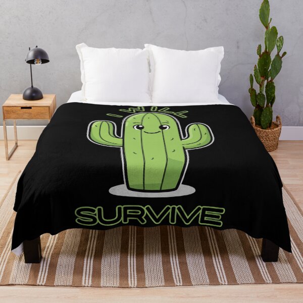 Item preview, I Will Survive Cactus – Funny Plant Lover Design – Cute Succulent Humor designed and sold by Moxie Ink Lady.
