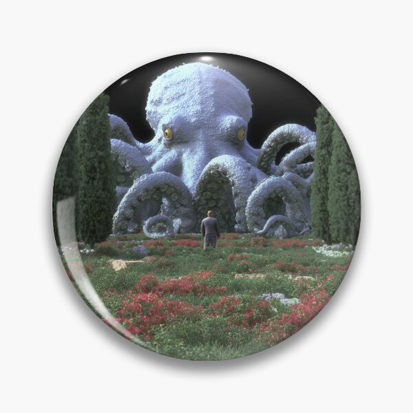 Item preview, Giant Octopus Meadow – Surreal Fantasy Beast designed and sold by TechDreamscapes.