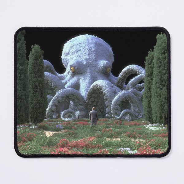 Artikelvorschau, Giant Octopus Meadow – Surreal Fantasy Beast entworfen und verkauft von TechDreamscapes.