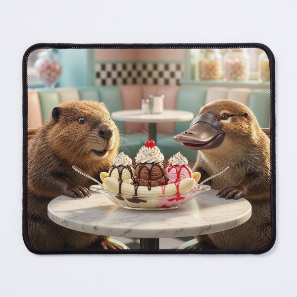 Item preview, Beaver and Platypus Hoover a Banana Split designed and sold by Tridentulus.