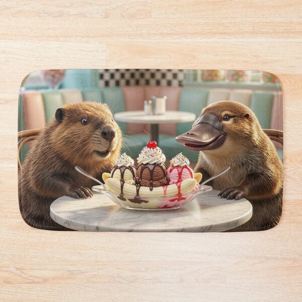 Item preview, Beaver and Platypus Hoover a Banana Split designed and sold by Tridentulus.