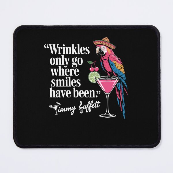 Item preview, Wrinkles Only Go Where Smiles Have Been Cute Parrot Mexican designed and sold by Dressed For Duty.
