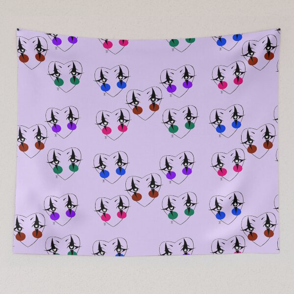 Item preview, Clown Faces Rainbow designed and sold by JuniperPineArts.