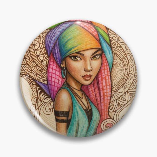 Item preview, Belleza bohemia y el laberinto de mandalas: El viaje de una mujer designed and sold by BABISKO ZEN ART.