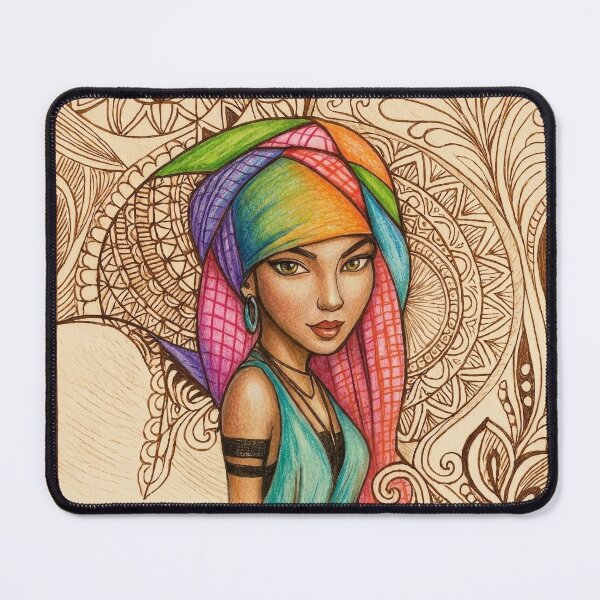 Item preview, Boho Beauty and the Mandala Maze: A Woman's Journey designed and sold by BABISKO ZEN ART.