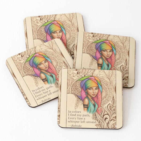Item preview, Boho Beauty and the Mandala Maze: A Woman's Journey designed and sold by BABISKO ZEN ART.